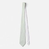 Cravate Sage Green Geometric Deco Cube Pattern (Devant)