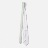 Cravate Sage Green Geometric Deco Cube Pattern (Dos)