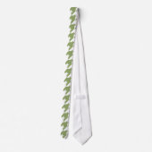 Cravate Sage Green & White Houndstooth (Dos)