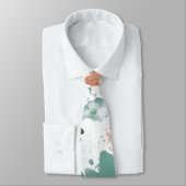 Cravate Sage Peach Palette Splatter (Attaché)
