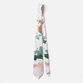 Cravate Sage Peach Palette Splatter (Devant)