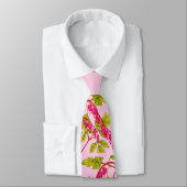 Cravate saigner les coeurs fleurs imprimer (Attaché)