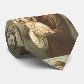 Cravate Saint Anthony de Padoue avec le bébé Jésus (Roulé)