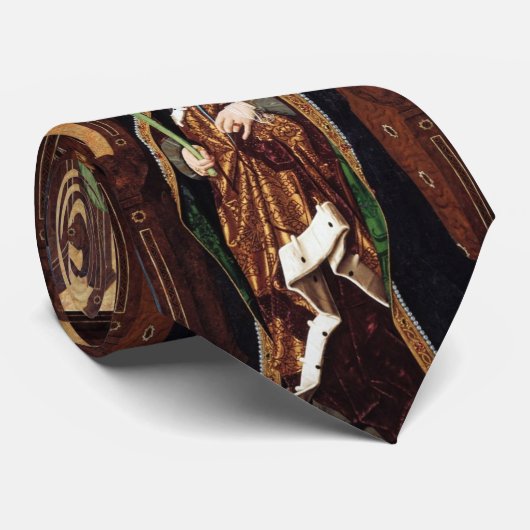 Cravate SAINT ENGRATIA Père Noël Engracia De Saragosse (Roulé)