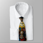 Cravate Saint-Esprit de Vierge Marie en verre souillé de<br><div class="desc">Cette cravate de regard en verre coloré souillé avec le Saint-Esprit et Vierge Marie du Saint-Esprit | serait un cadeau impressionnant pour n'importe qui recevant le sacrement de la confirmation ou pour n'importe quelle occasion !</div>