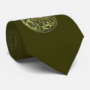 Cravate SAINT GEORGE ET DRAGON MEDALLION, vert