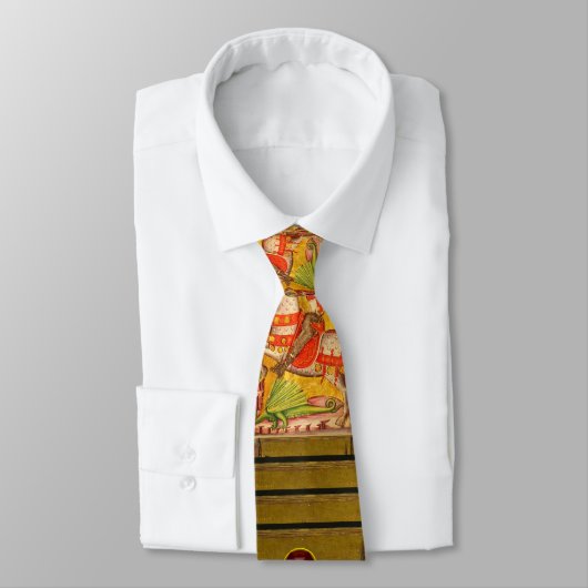 Cravate SAINT GEORGE ET DRAGON, Ruby (Attaché)
