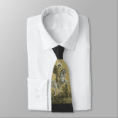 Cravate Saint George – Premium "Sunburst Gold" Art (Attaché)