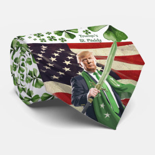 Cravate Saint Paddy de Trump