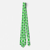 Cravate Saint Patricks Day Bee et Shamrocks (Devant)