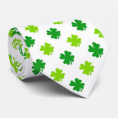 Cravate Saint Patrick's Day Clover Feuille Motif-54601 (Roulé)
