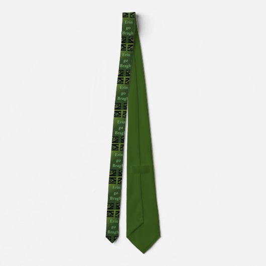 Cravate Saint Patrick's Day Erin go Bragh Celtic Design Cr (Dos)