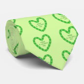 Cravate Saint Patrick's Day Heart (Roulé)