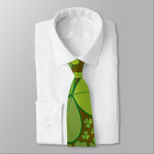Cravate Saint Patrick's Day Lucky Clovers Shamrock irlanda (Attaché)