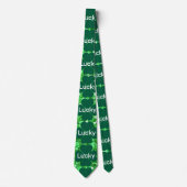 Cravate Saint Patrick's day scintillant parties scintillan (Devant)