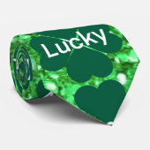 Cravate Saint Patrick's day scintillant parties scintillan (Roulé)