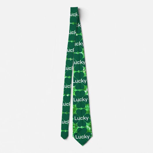 Cravate Saint Patrick's day scintillant parties scintillan (Dos)