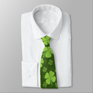 CRAVATE SAINT PATRICKS QUATRE HORLOGE FEUILLE