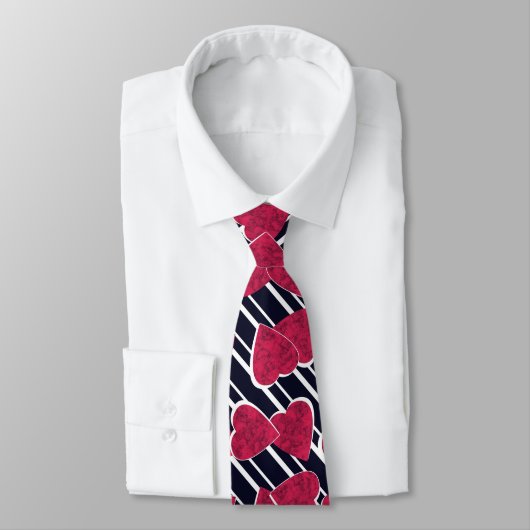 Cravate Saint Valentin, amour, mariage (Attaché)