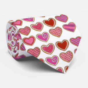 Cravate Saint Valentin Coeur Sucre Coeurs Cookies Valentin