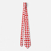 CRAVATE SAINT VALENTIN COEURS ROUGES ET BLANCS SAINT VALEN (Dos)