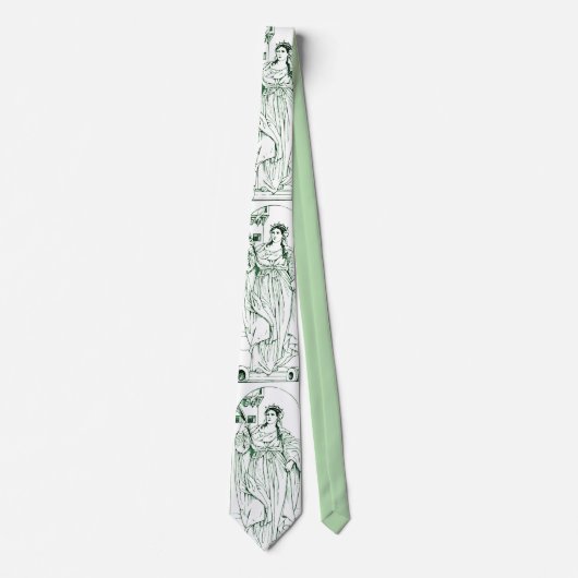 Cravate Sainte-Barbe Vierge et martyre (Devant)