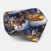 Cravate Saison de Noël Greyhound (Roulé)