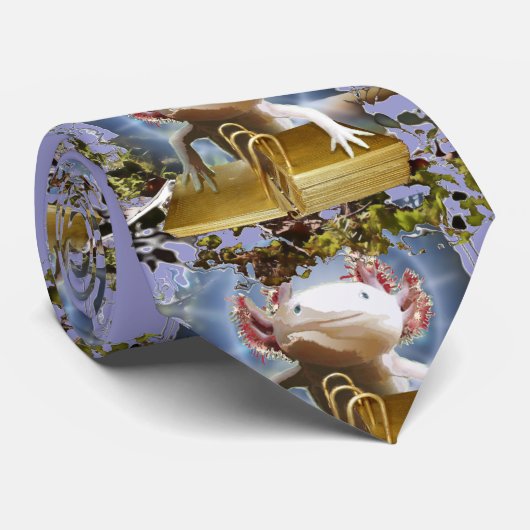 Cravate Salamandre blanche (Roulé)