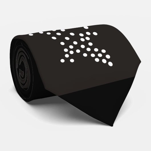 Cravate Salamandre dans la technique de point des (Roulé)