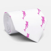 Cravate Salamandre Rose Distressée Avec Lavette De Peintur (Roulé)