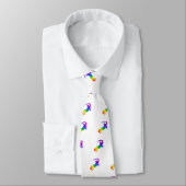 Cravate Salamandre striée arc-en-ciel (Attaché)