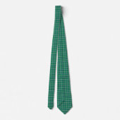 Cravate Salem Green and White Plaid Neck Tie (Dos)