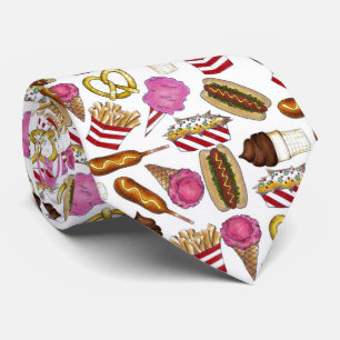 Cravate Salon d'Etat Carnaval Nachos Cotton Candy