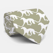 Cravate Saluki Silhouette (Roulé)