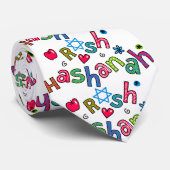 Cravate Salutation juive des textes de nouvelle année de (Roulé)