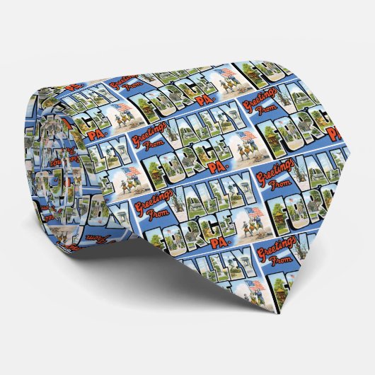 Cravate Salutations de forge de vallée, Pennsylvanie ! (Roulé)