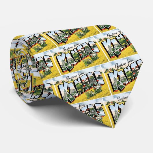 Cravate Salutations du Kansas ! (Roulé)