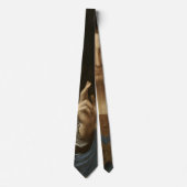 Cravate Salvator Mundi de Léonard de Vinci (Jésus-Christ) (Devant)