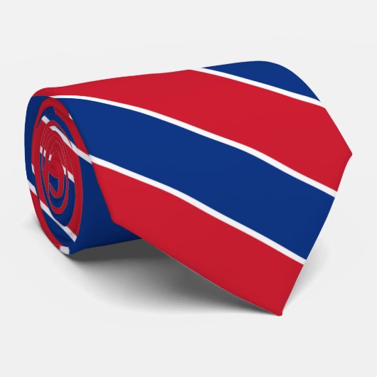 Cravate Samoa Couleurs Drapeau Élégant (Roulé)