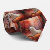 Cravate Samoyé en automne Leaves Fall Inspire (Roulé)