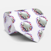 Cravate Samoyed Patriot (Roulé)