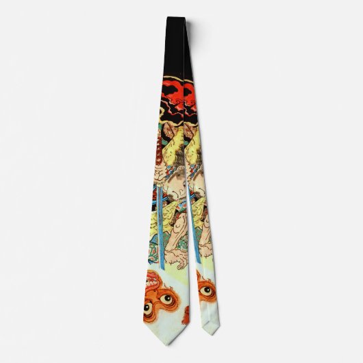 CRAVATE SAMURAI COMBATTRE LE SINGE (Devant)