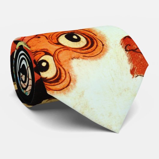 CRAVATE SAMURAI COMBATTRE LE SINGE (Roulé)