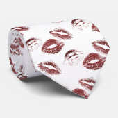 Cravate S'AMUSER ! Imprimantes Red Lipstick (Roulé)