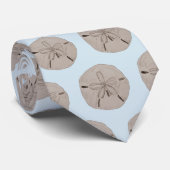 Cravate Sand Dollar Painting Coastal Beach Pattern (Roulé)