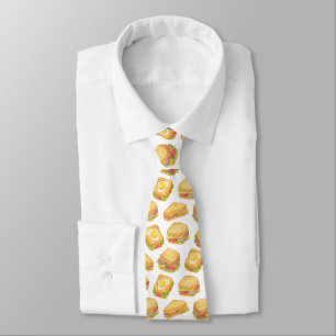 Cravate sandwich cool carrelé motif