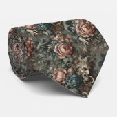 Cravate Sang Ombres Rituel - Gothique victorien (Roulé)