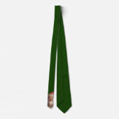 Cravate Santa Claus Saint Nicholas vert Noël (Dos)