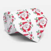 Cravate Santa Clause donnant de l'argent (Roulé)