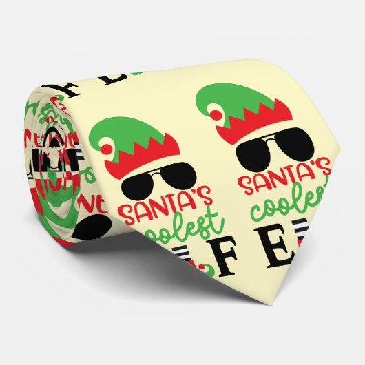 Cravate Santa's coolé onze (Roulé)